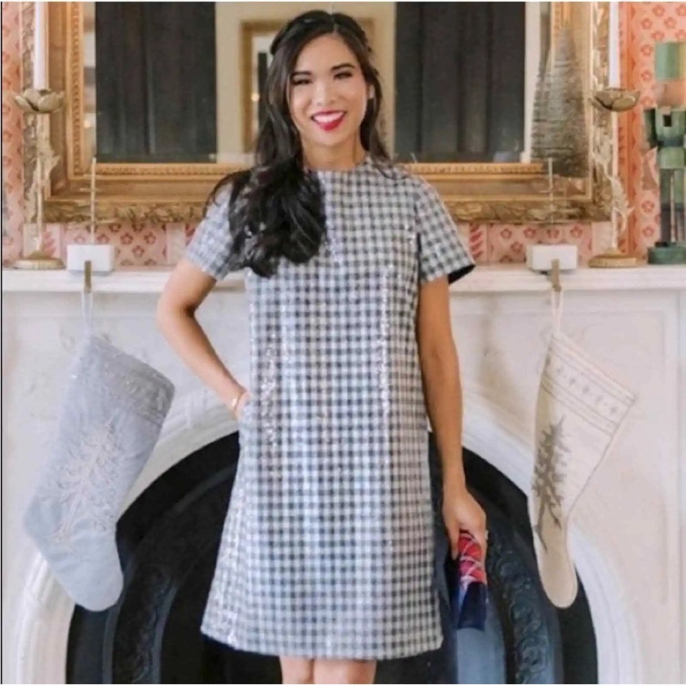 DRAPER JAMES Collection Sequin Shift Dress (D3)